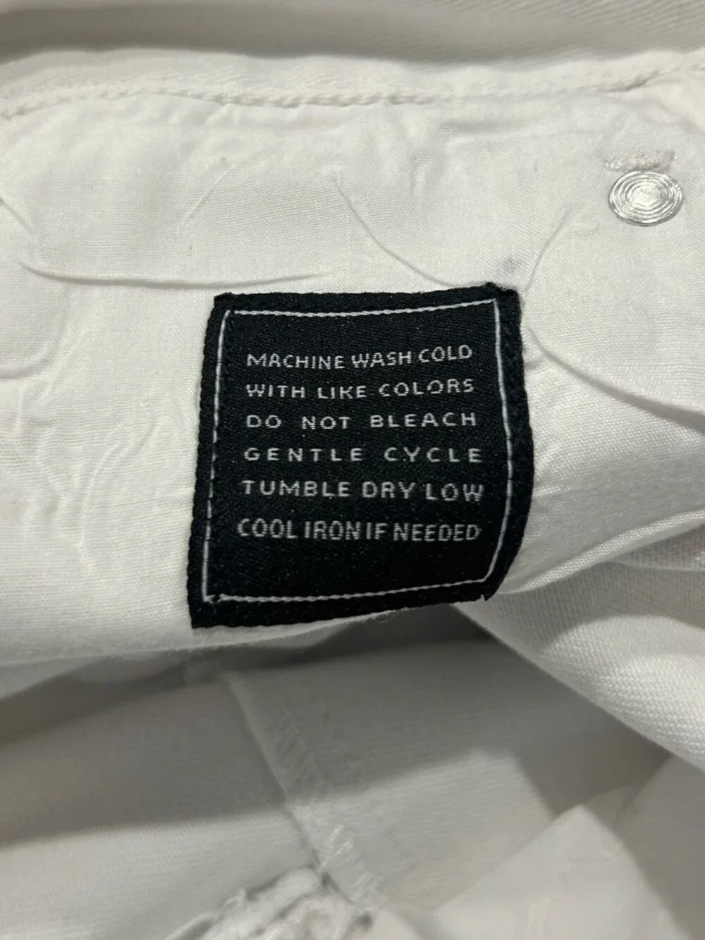 Odd Culture 42x32 Mens White Distressed Slim Fit Biker Moto Jeans Grungecore